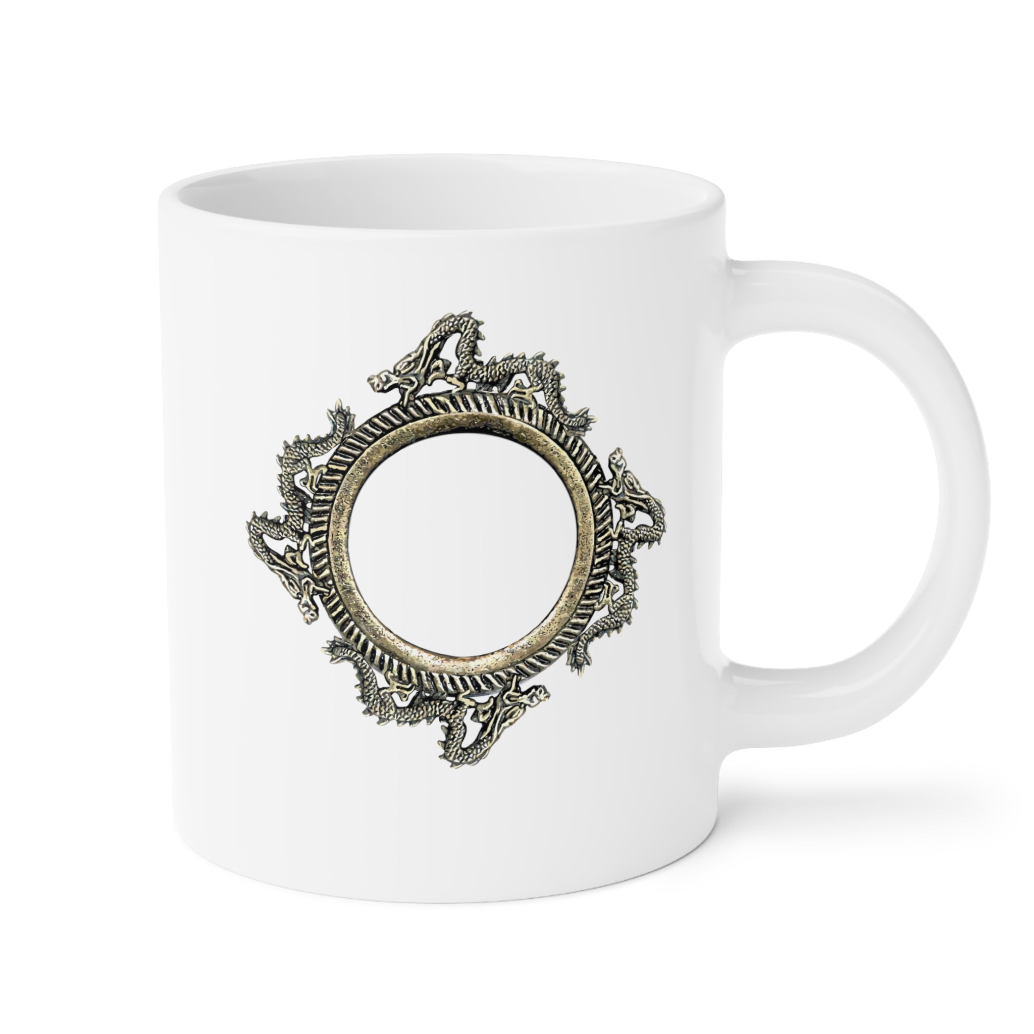 White Dragon Jewel Mug (11oz/15oz/20oz) (Canada)