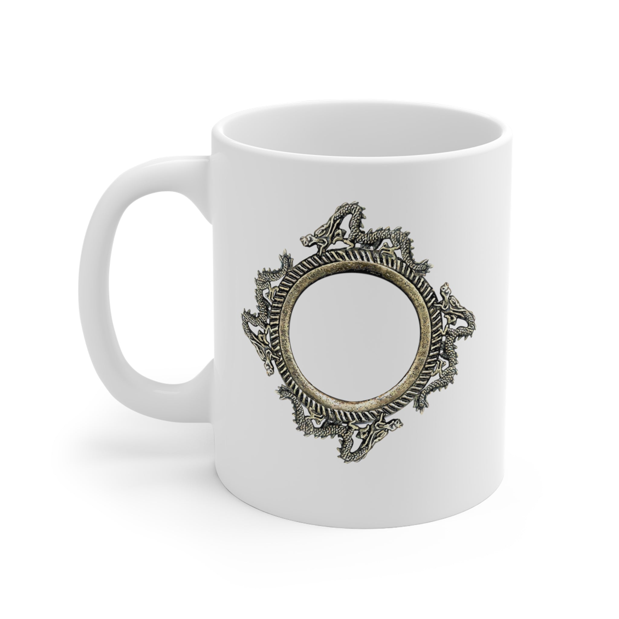 White Dragon Jewel Mug (11oz/15oz/20oz) (Canada)
