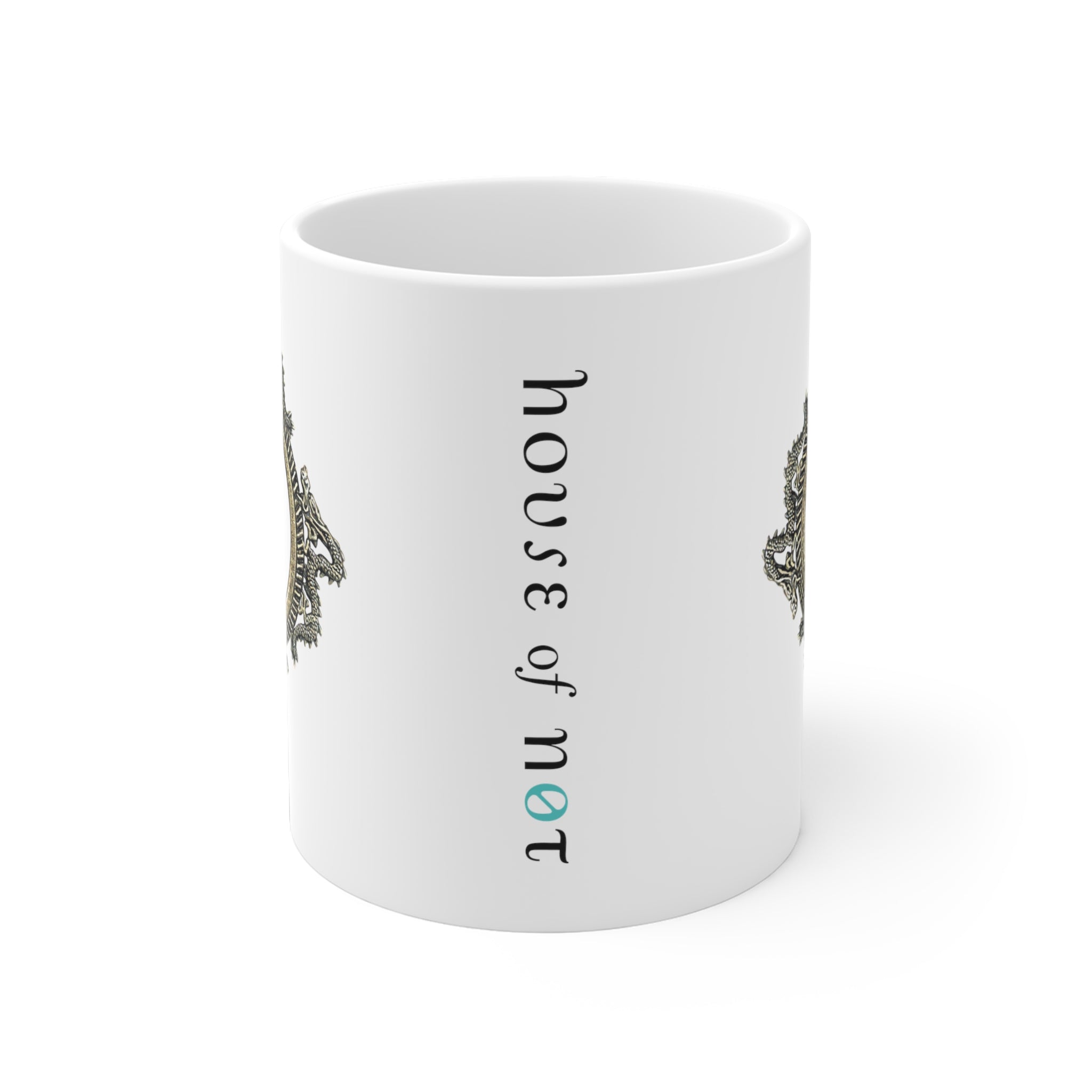 White Dragon Jewel Mug (11oz/15oz/20oz) (Canada)