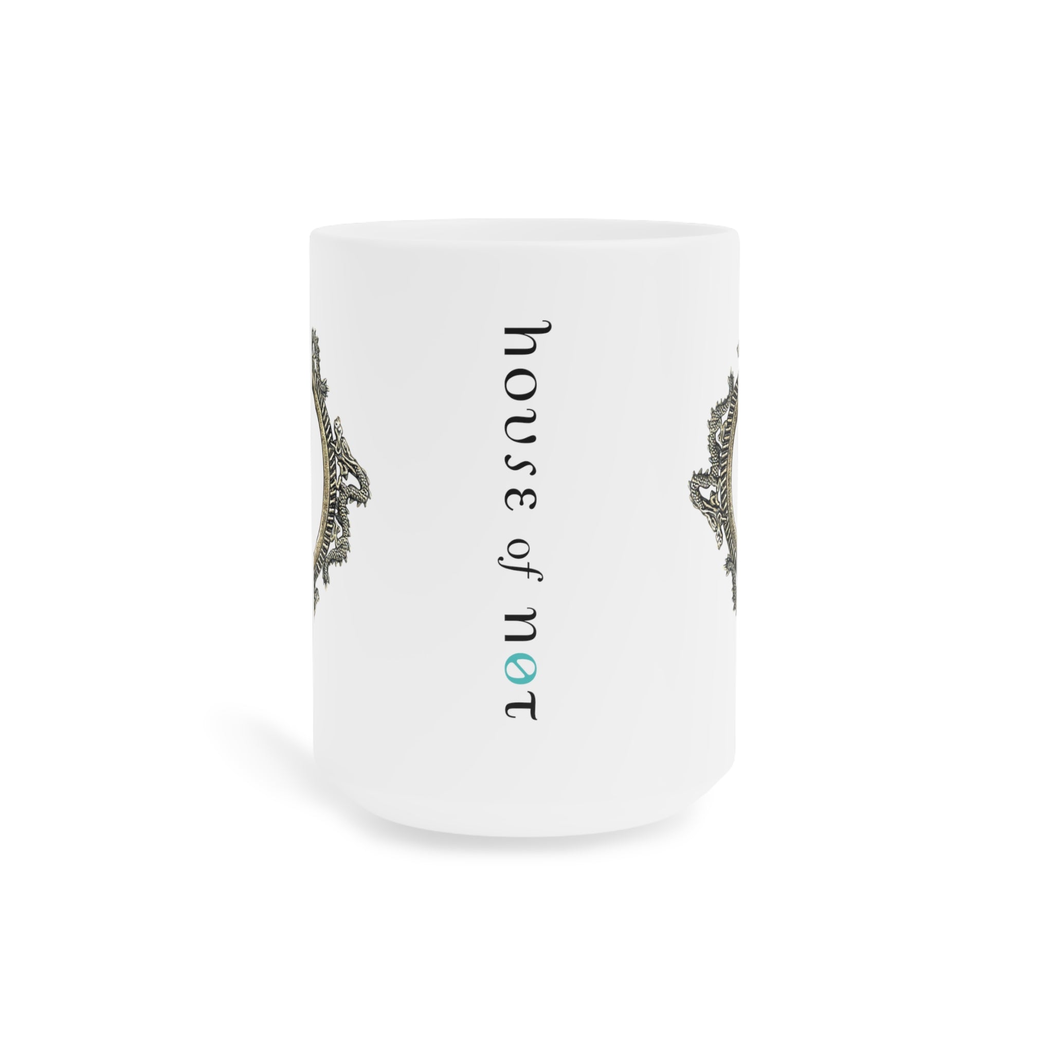 White Dragon Jewel Mug (11oz/15oz/20oz) (Canada)