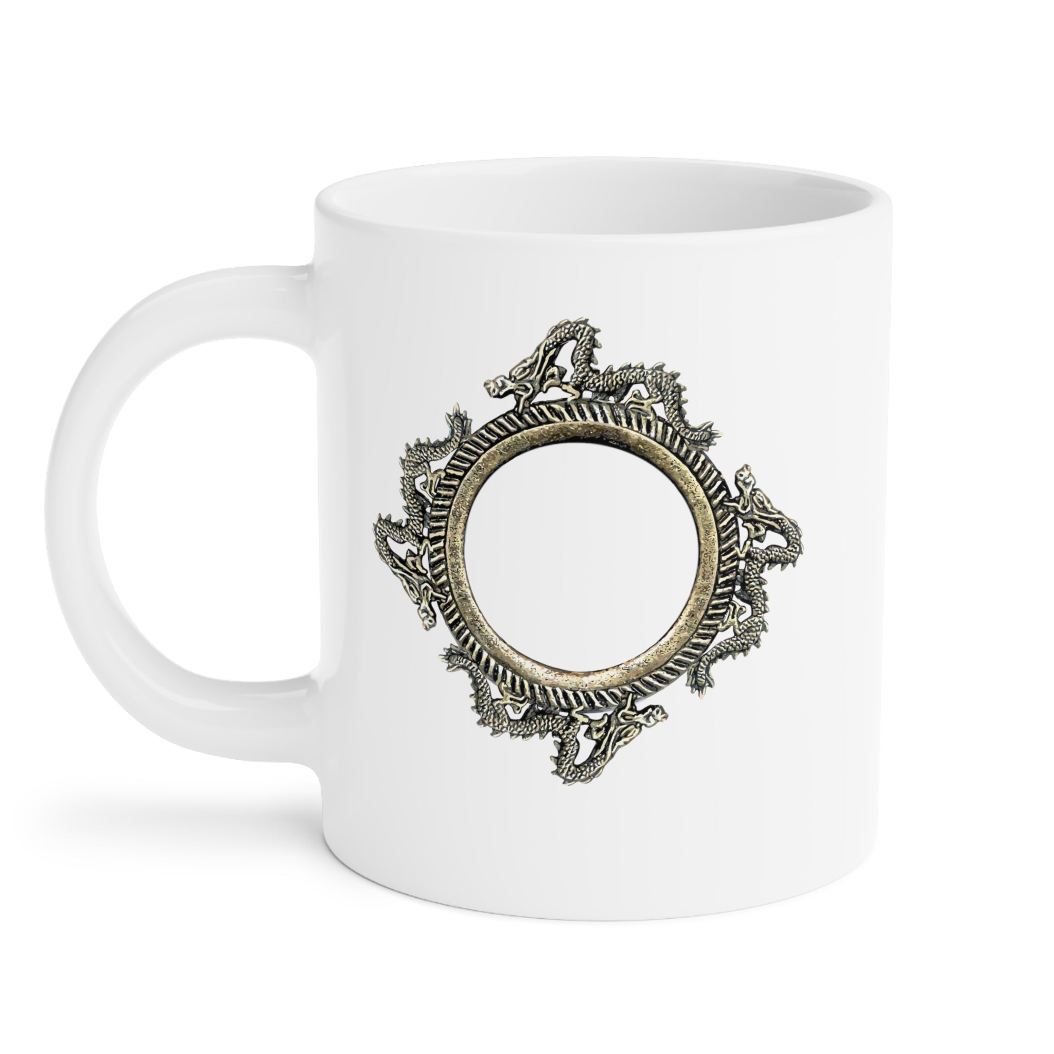 White Dragon Jewel Mug (11oz/15oz/20oz) (Canada)