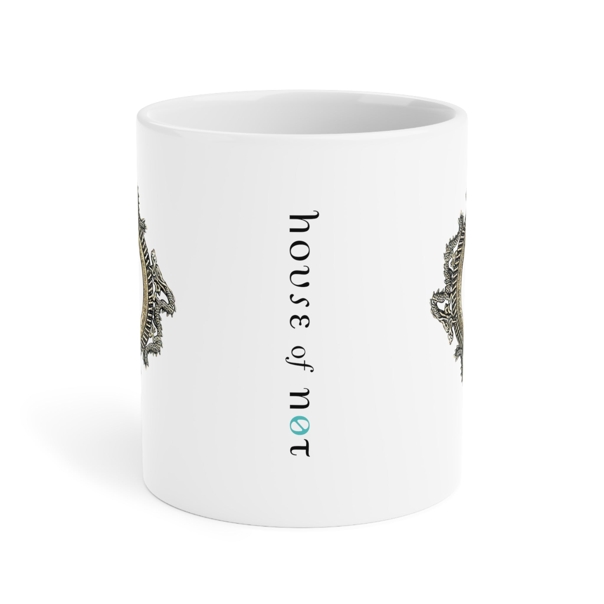 White Dragon Jewel Mug (11oz/15oz/20oz) (Canada)