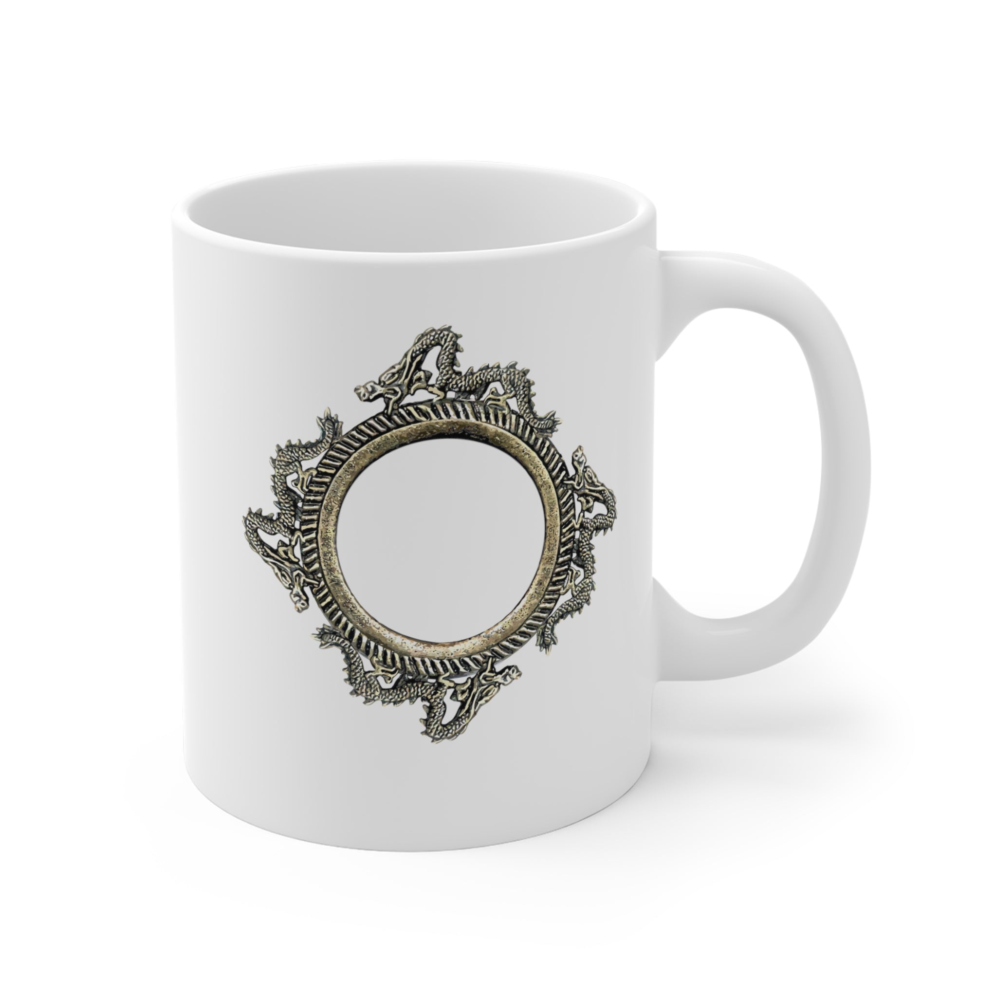 White Dragon Jewel Mug (11oz/15oz/20oz) (Canada)
