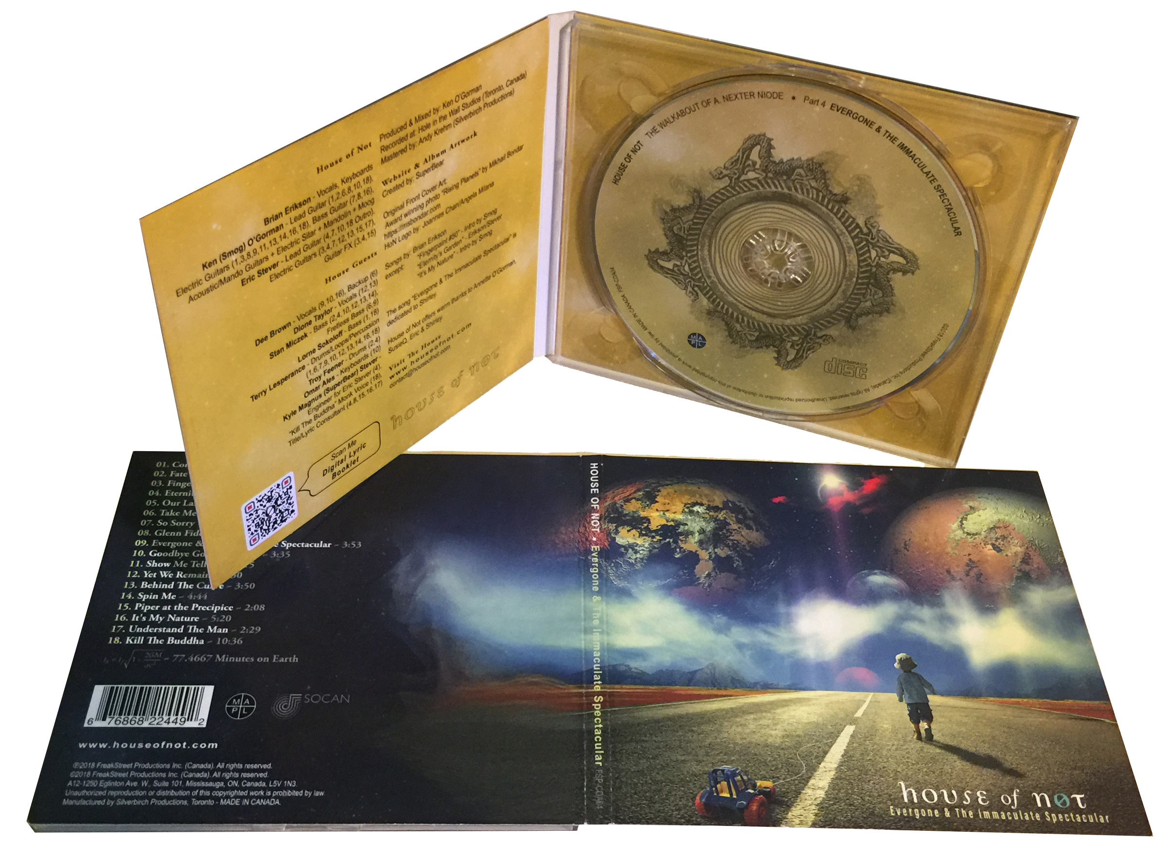 Image of the album "Evergone and The Immaculate Spectacular" in Digipak CD format